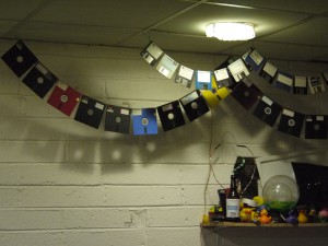 Beautiful garlands of floppies