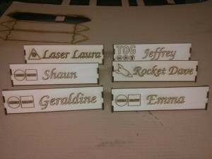 Tog Hackerspace Dublin Maker Desk Name Plate